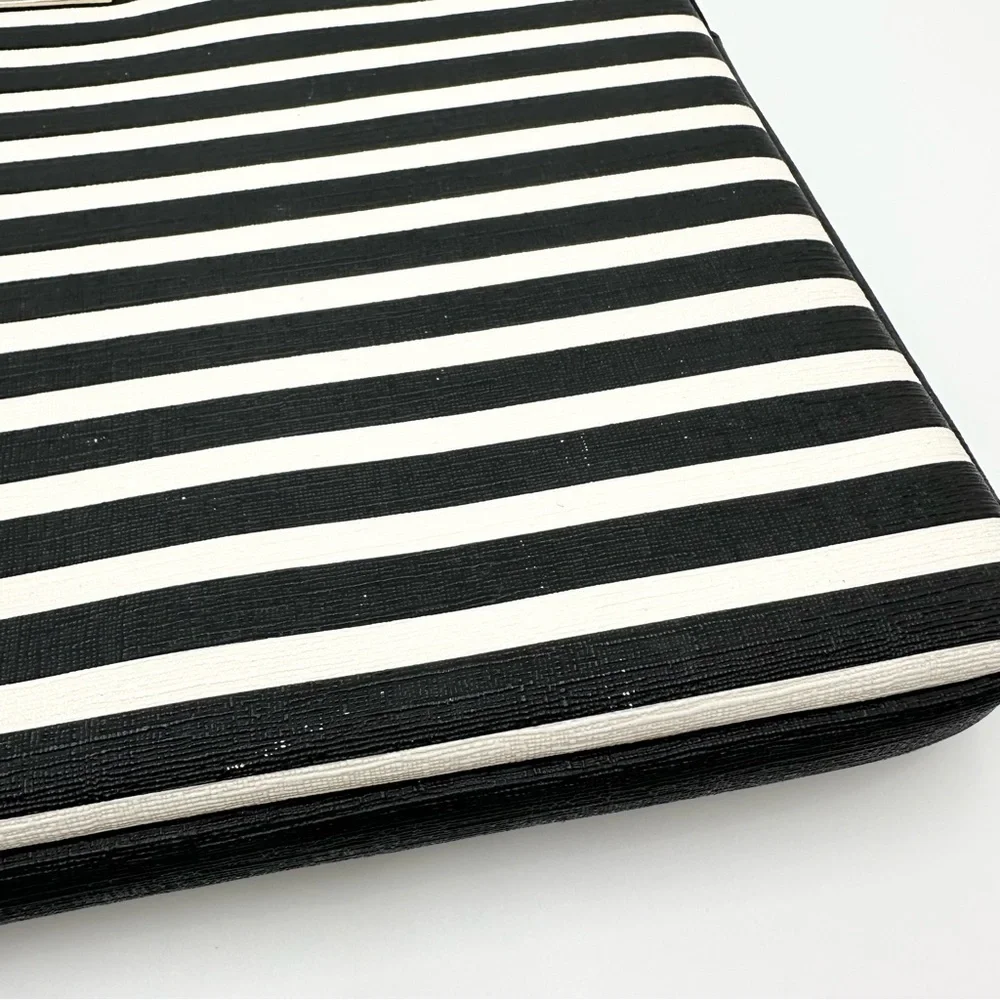 Kate Spade Striped Black & White Laptop Case